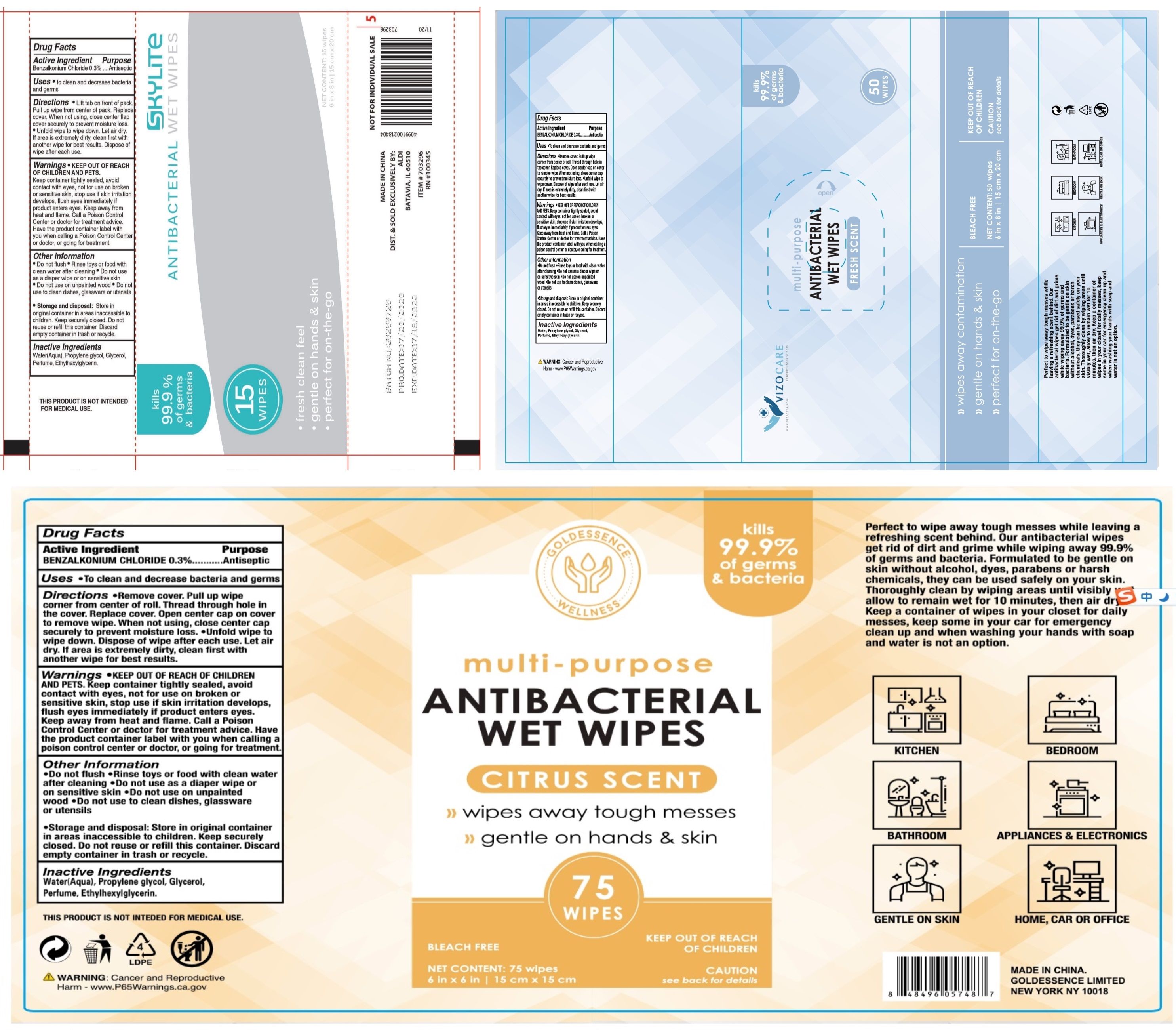 Pill image for 79805-002 Antibacterial Wet Wipes