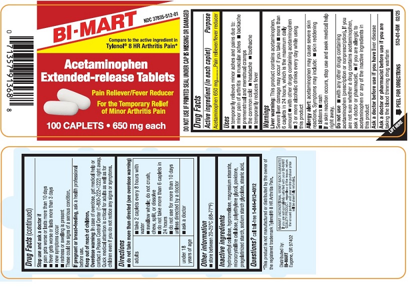 Pill image for Acetaminophen Extended Release Tablets 650 Mg