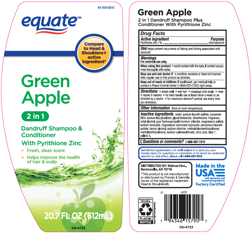 Pill image for Equate™ Green Apple 2 In 1 Dandruff Shampoo & Conditioner