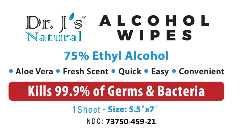 Pill image for Dr. J's Natural Alcohol Wipes