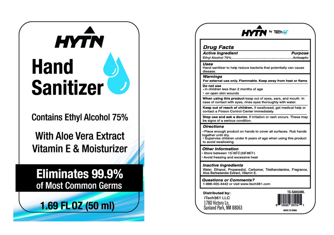 Pill image for Tech361 Hytn Hand Sanitizer With Aloe Vera And Vitamin E 50 Ml