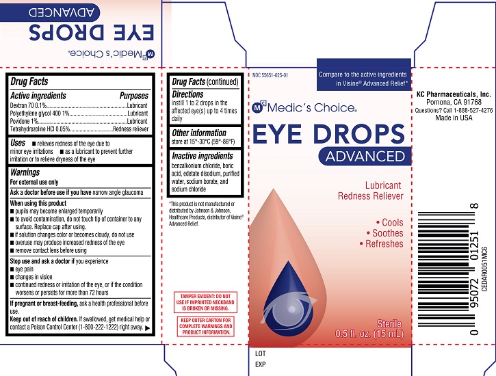 Pill image for Medic's Choice Eye Drops Advanced