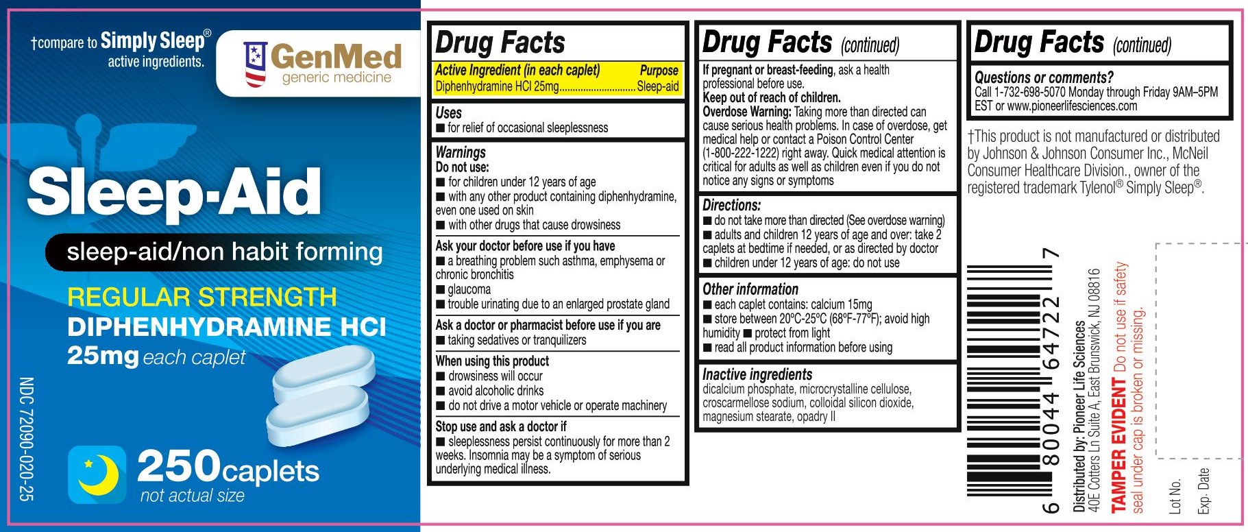 Pill image for Diphenhydramine Hcl 25 Mg