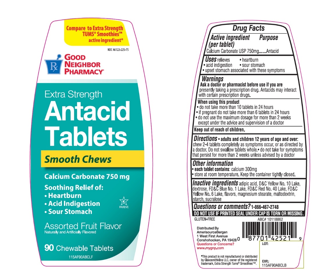 Pill image for Extra Strength Smooth Antacid Assorted Fruit 90 Chewable Tablets