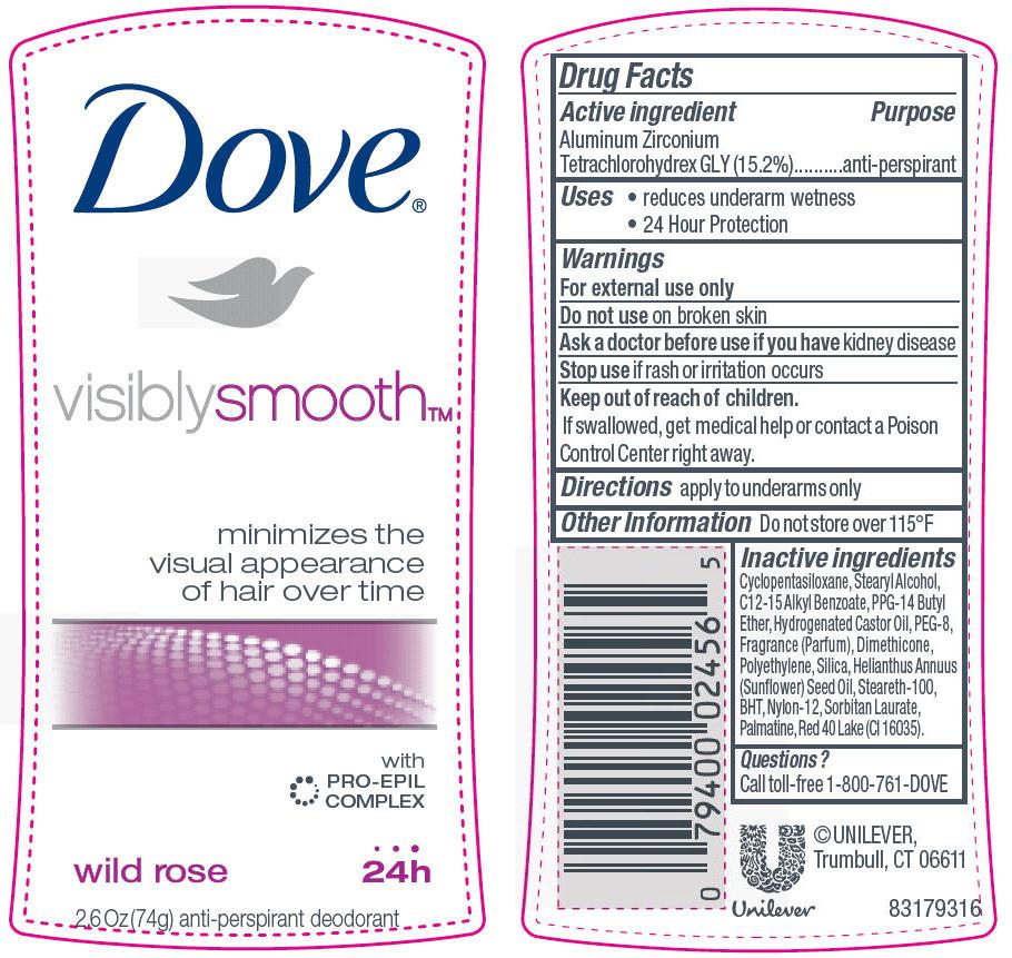 Pill image for dove wild rose antiperspirant deodorant