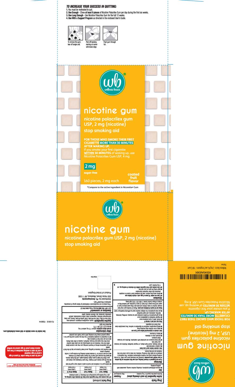 Pill image for nicotine polacrilex gum 2 mg coated fruit