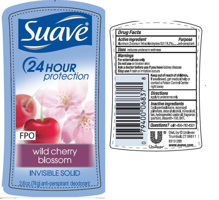 Pill image for Suave Is Wild Cherry Blossom Antiperspirant Deodorant