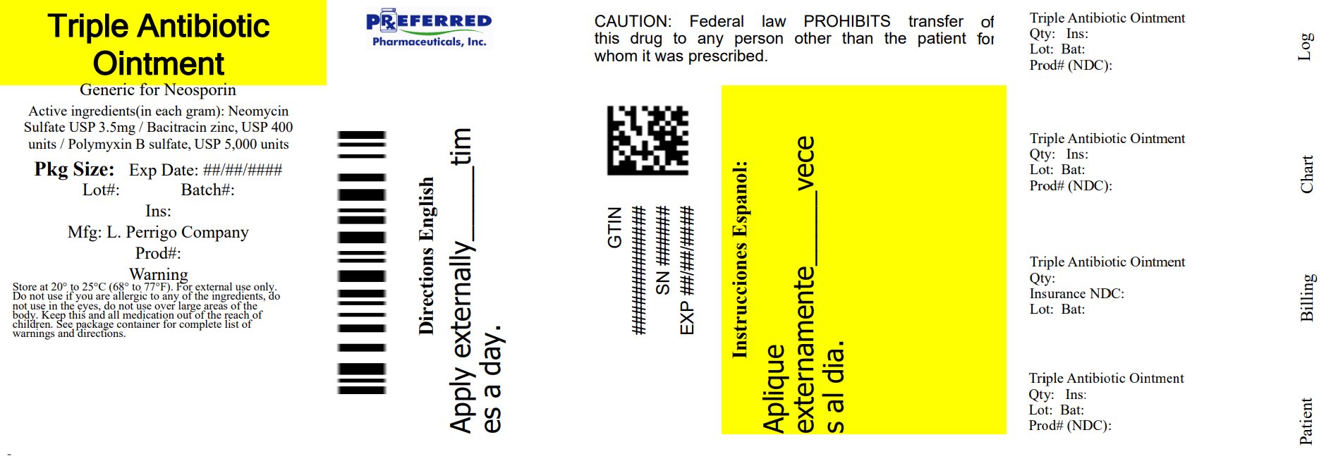 Pill image for Perrigo First Aid Antibiotic Drug Facts