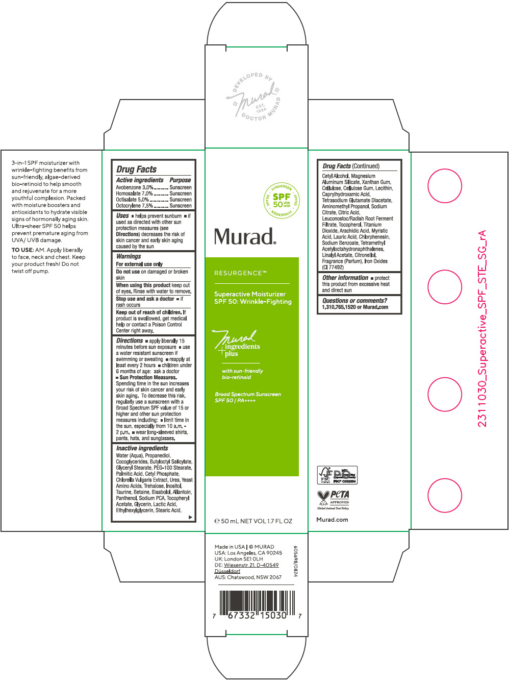 Pill image for Superactive Moisturizer Spf 50: Wrinkle-fighting