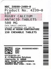 Pill image for Rugby Antacid Regular Strength 150 Chewable Tablets