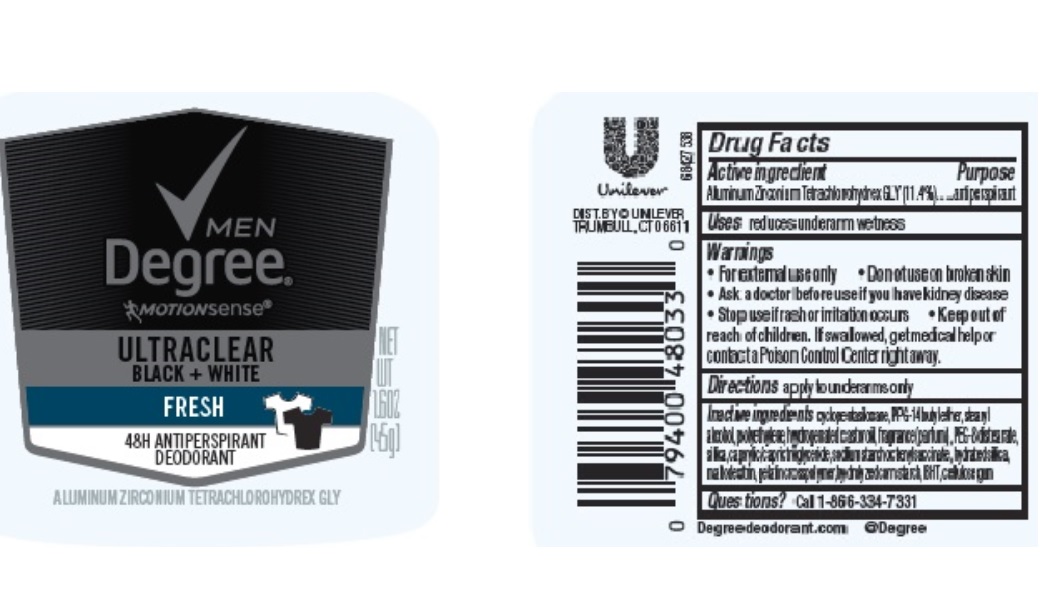 Pill image for Degree Men Fresh Ultraclear Black & White 48h Antiperspirant Deodorant