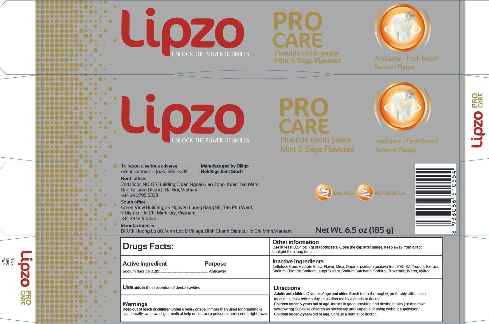 Pill image for Pro Care Flouride Toothpaste