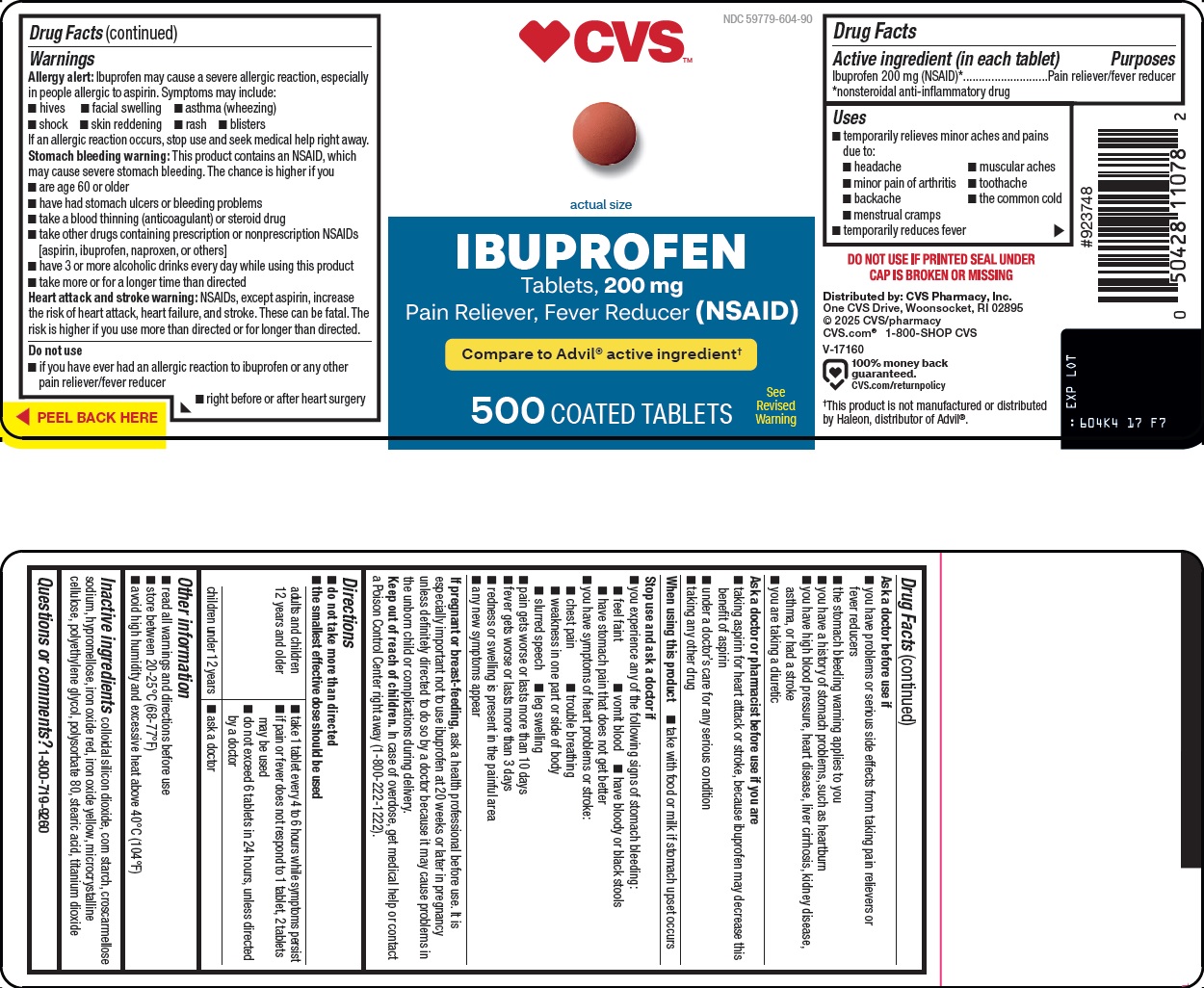 Pill image for Cvs Pharmacy, Inc. Ibuprofen Tablets Drug Facts