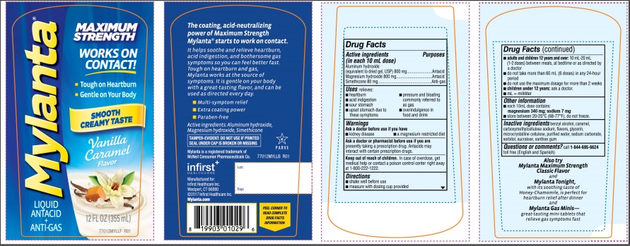 Pill image for Mylanta Maximum Strength Vanilla Caramel Flavor 12fl Oz