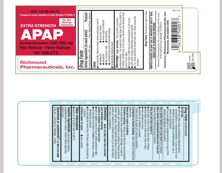 Pill image for Acetaminophen Usp 500 Mg