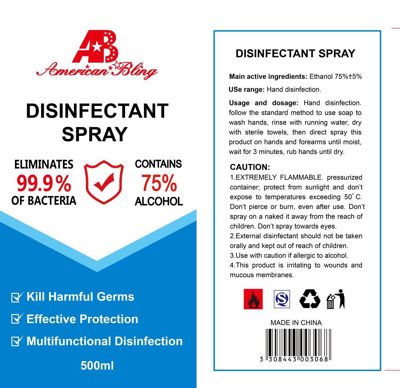 Pill image for 75556-501 500ml 75% Spray