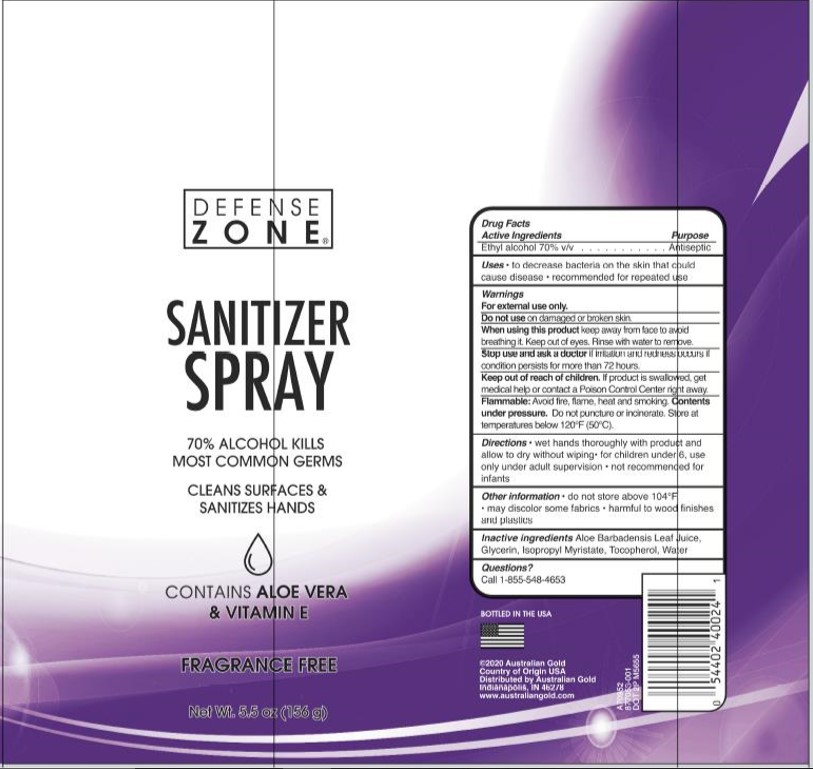 Pill image for Defense Zone Sanitizer Spray
