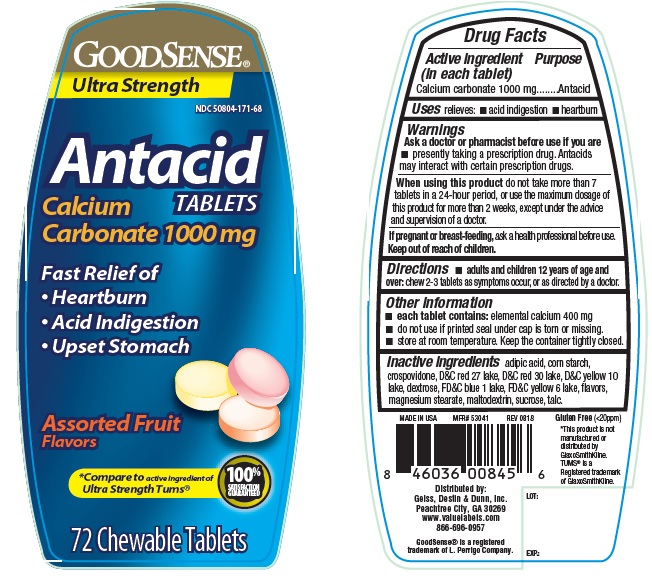 Pill image for Goodsense Ultra Strength Antacid Assorted Fruit Chewable Tablets