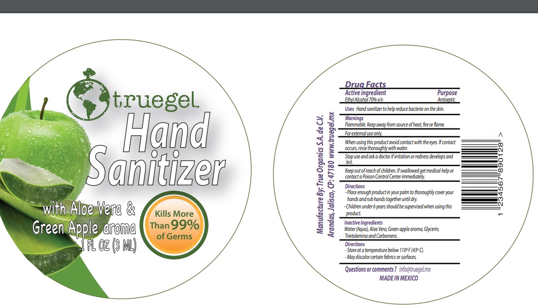 Pill image for Truegel Hand Sanitizer Aloe Vera And Green Apple Aroma