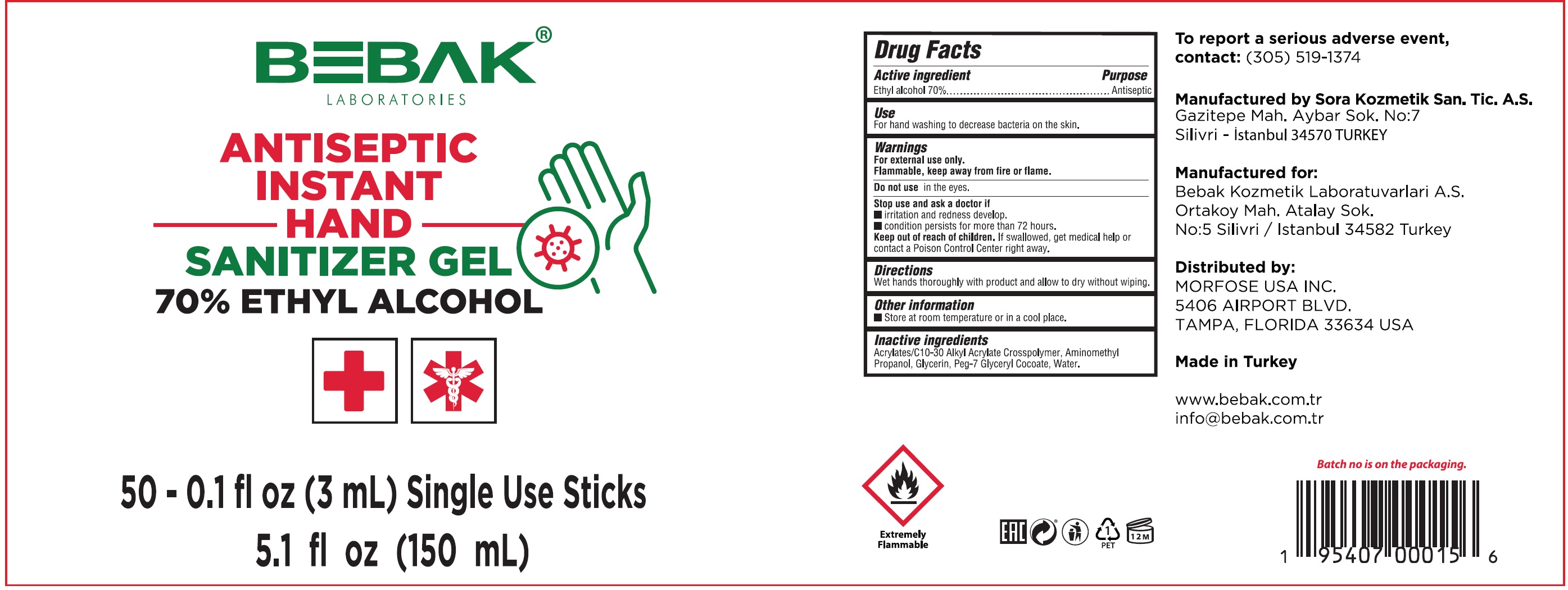 Pill image for instant hand sanitizing gel
