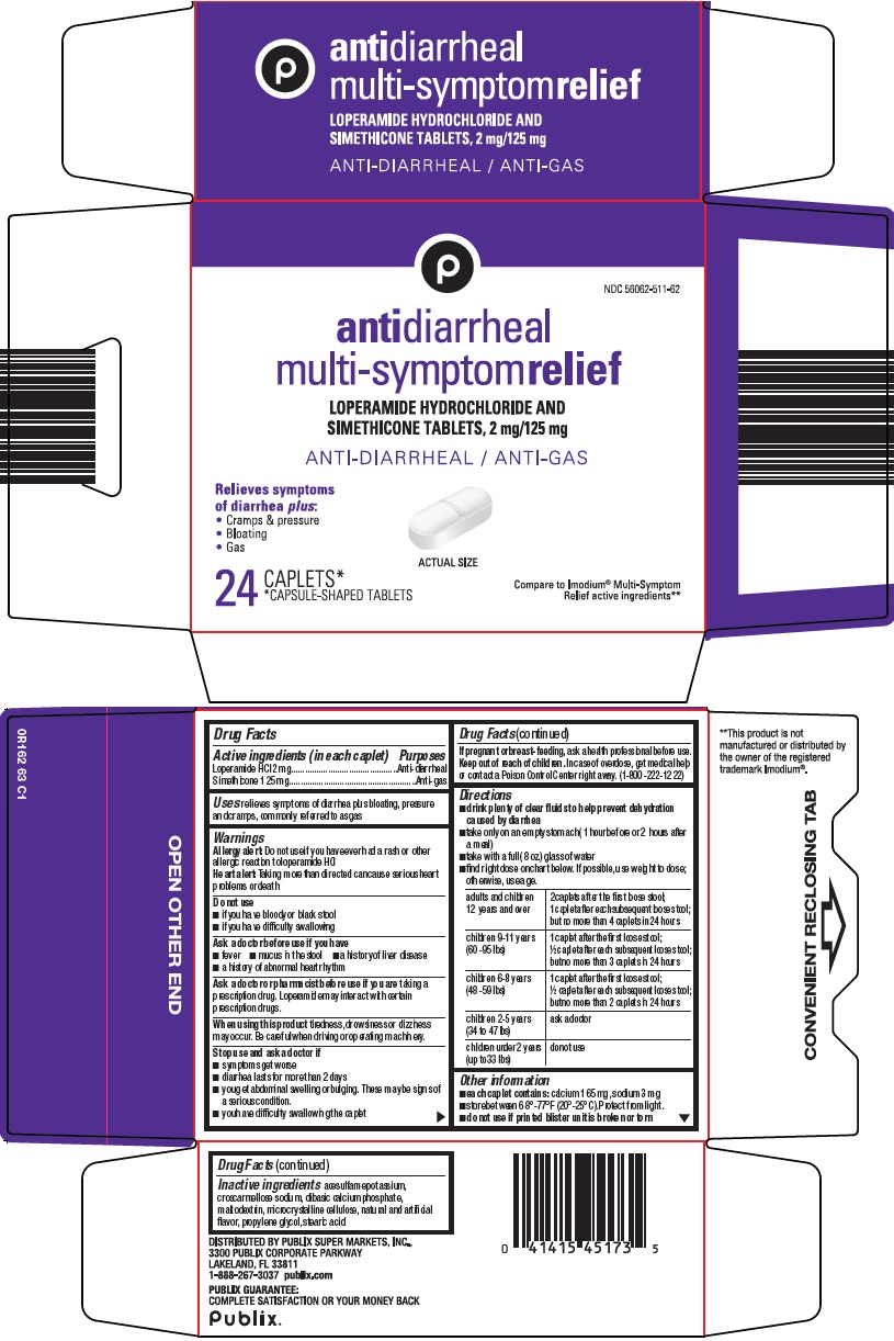 Pill image for Publix Super Markets, Inc. Antidiarrheal Multi-symptom Relief Drug Facts