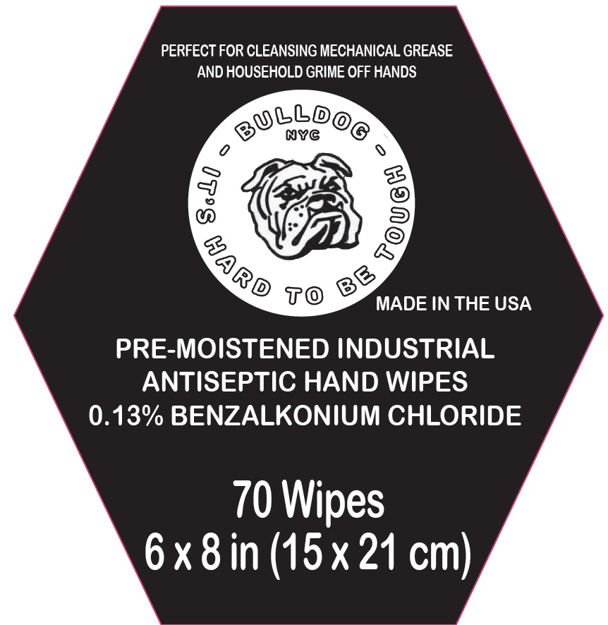 Pill image for Bulldog Nyc Pre-moistened Industrial Antiseptic Hand Wipes