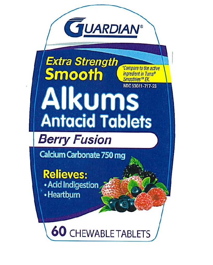 Pill image for Guardian Extra Strength Smooth Alkums Antacid 173bf