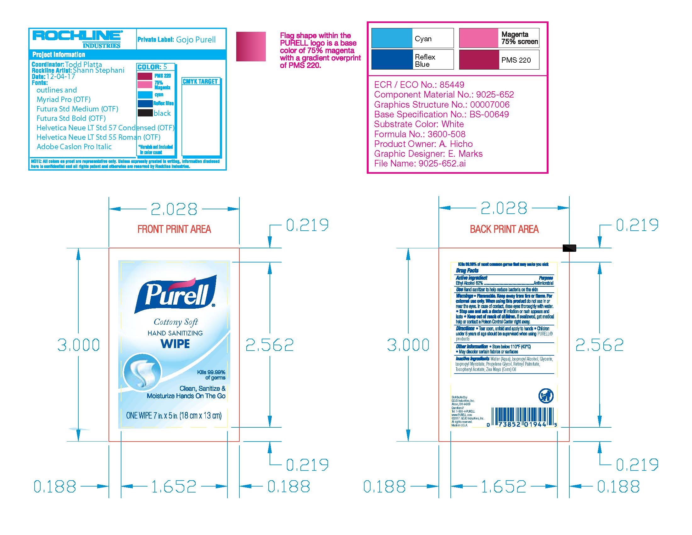 Pill image for Purell Cottony Soft Hand Sanitizing Wipe