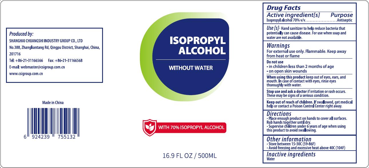 Pill image for csi, hand sanitizer, liquid, isopropyl alcohol 70%; 500ml