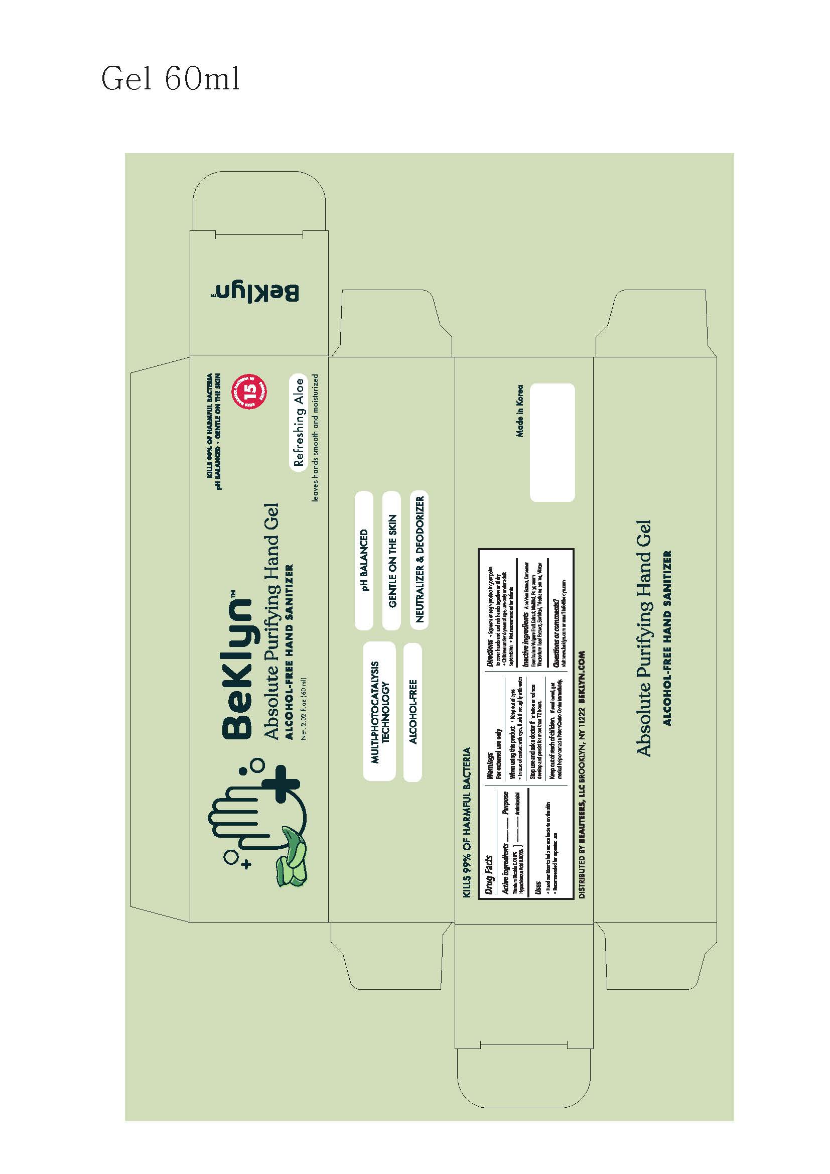 Pill image for My Corp - Beklyn Absolute Purifying Hand Gel