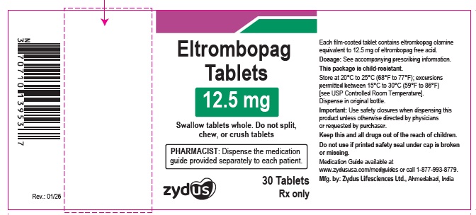 Pill image for Eltrombopag Tablets, For Oral Use