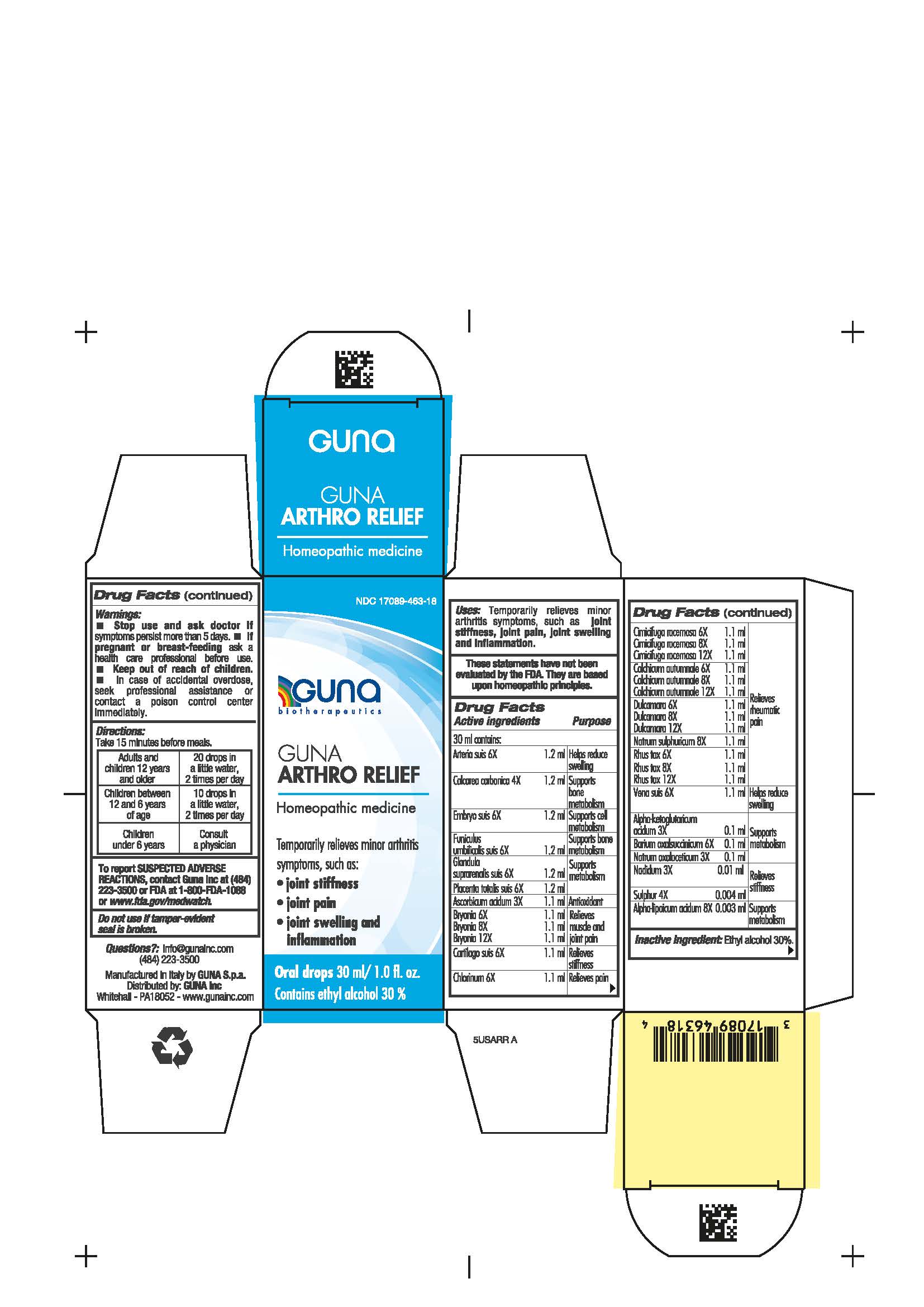 Pill image for Guna Arthro Relief