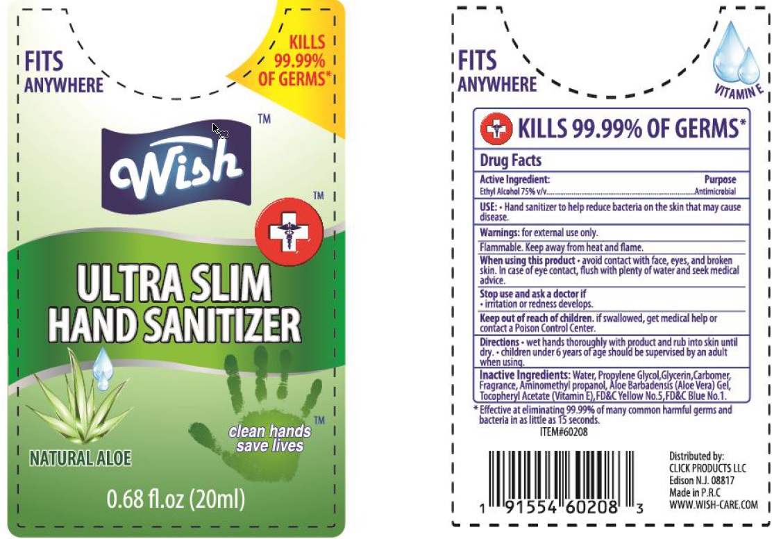 Pill image for Wish Ultra Slim Hand Sanitizer- Alcohol Gel