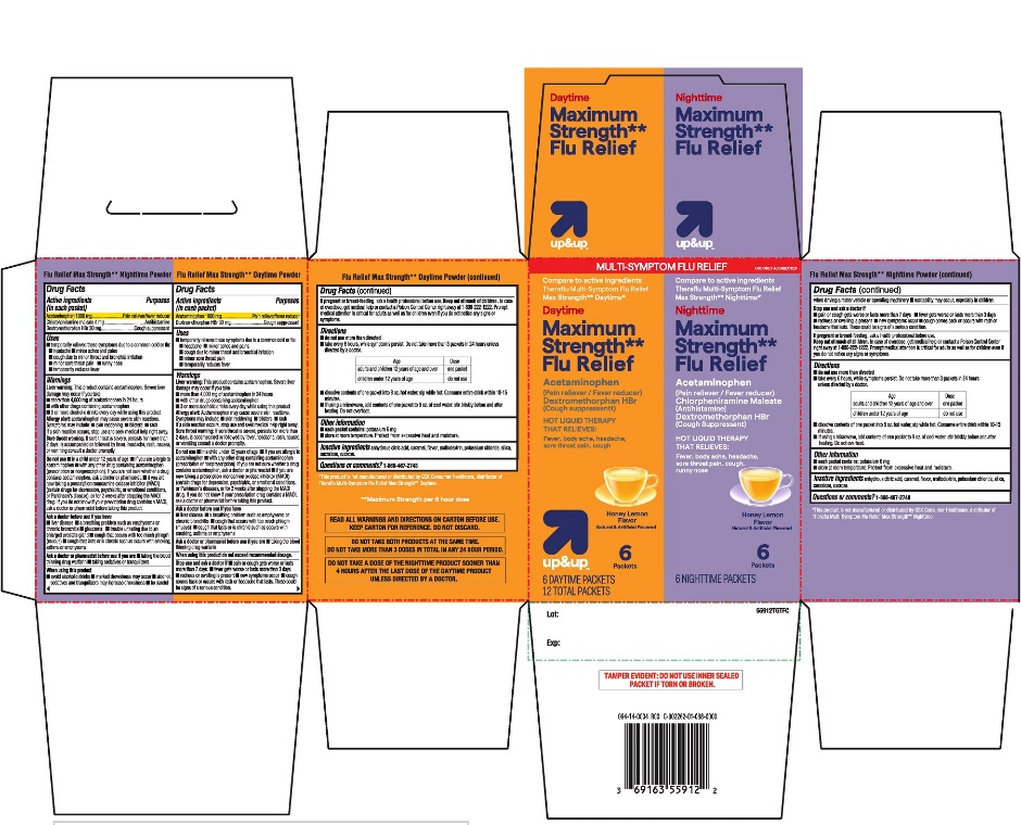 Pill image for Up & Up Multi-symptom Flu Relief Combo Pack Drug Facts