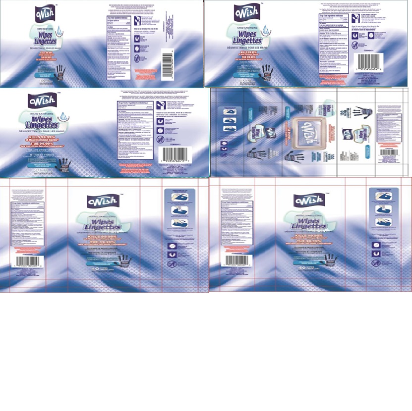 Pill image for Wish Hand Sanitizing Wipes Alcohol