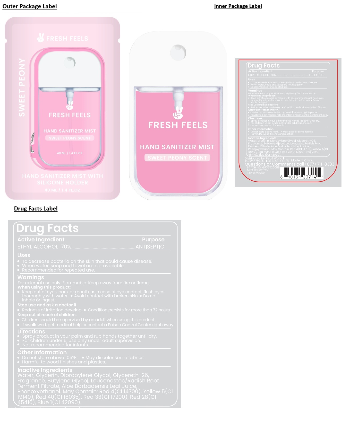 Pill image for Fresh Feels Hand Sanitizer Mist