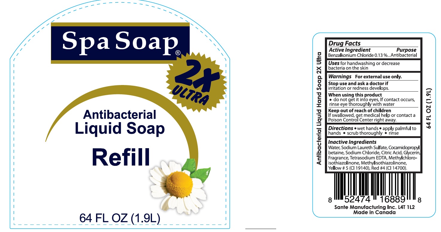 Pill image for Spa Soap Antibacterial 2x- Benzalkonium Chloride Liquid