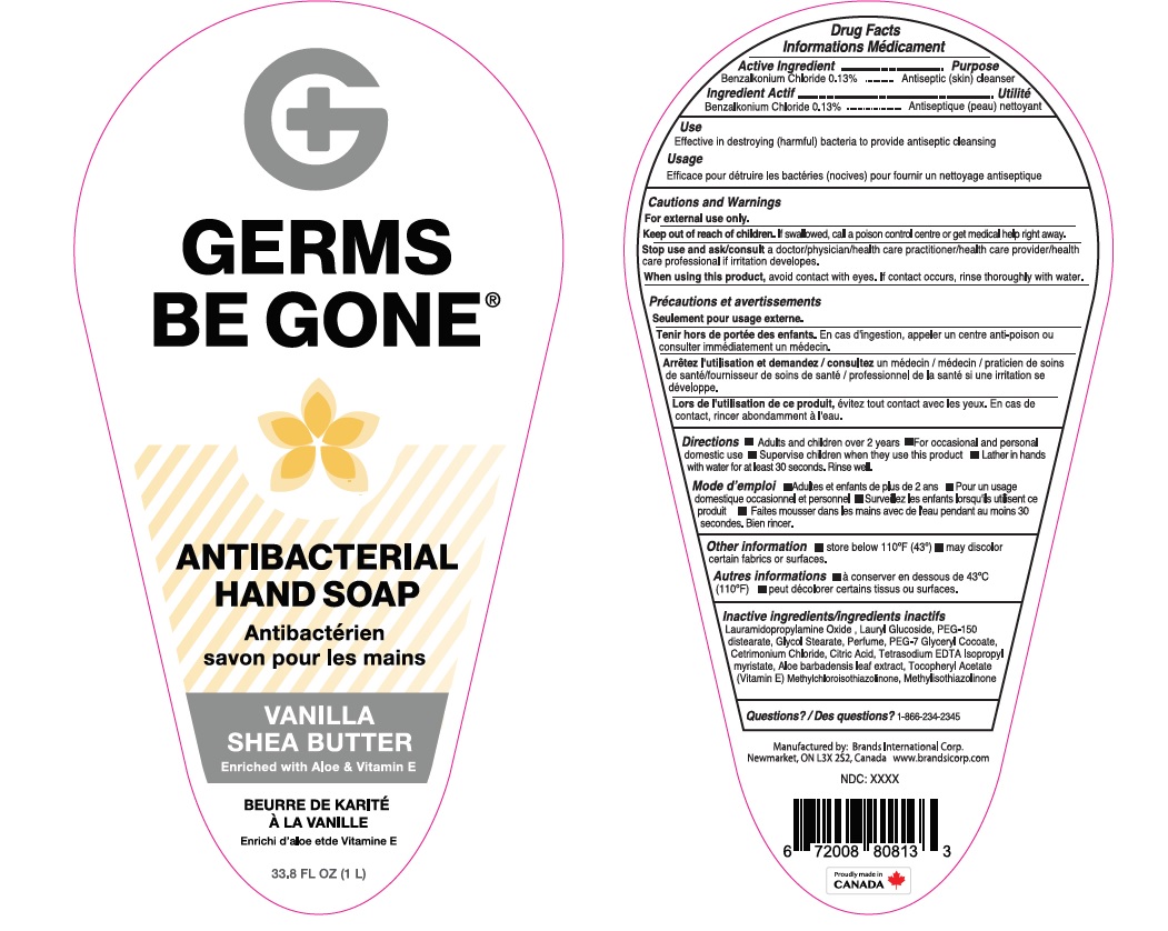 Pill image for Germs Be Gone Antibacterial Hand Soap: Vanilla And Shea Butter