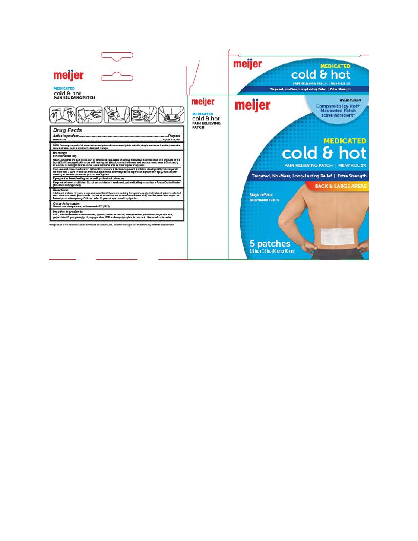 Pill image for Meijer Large Cold-hot Medicated Patches