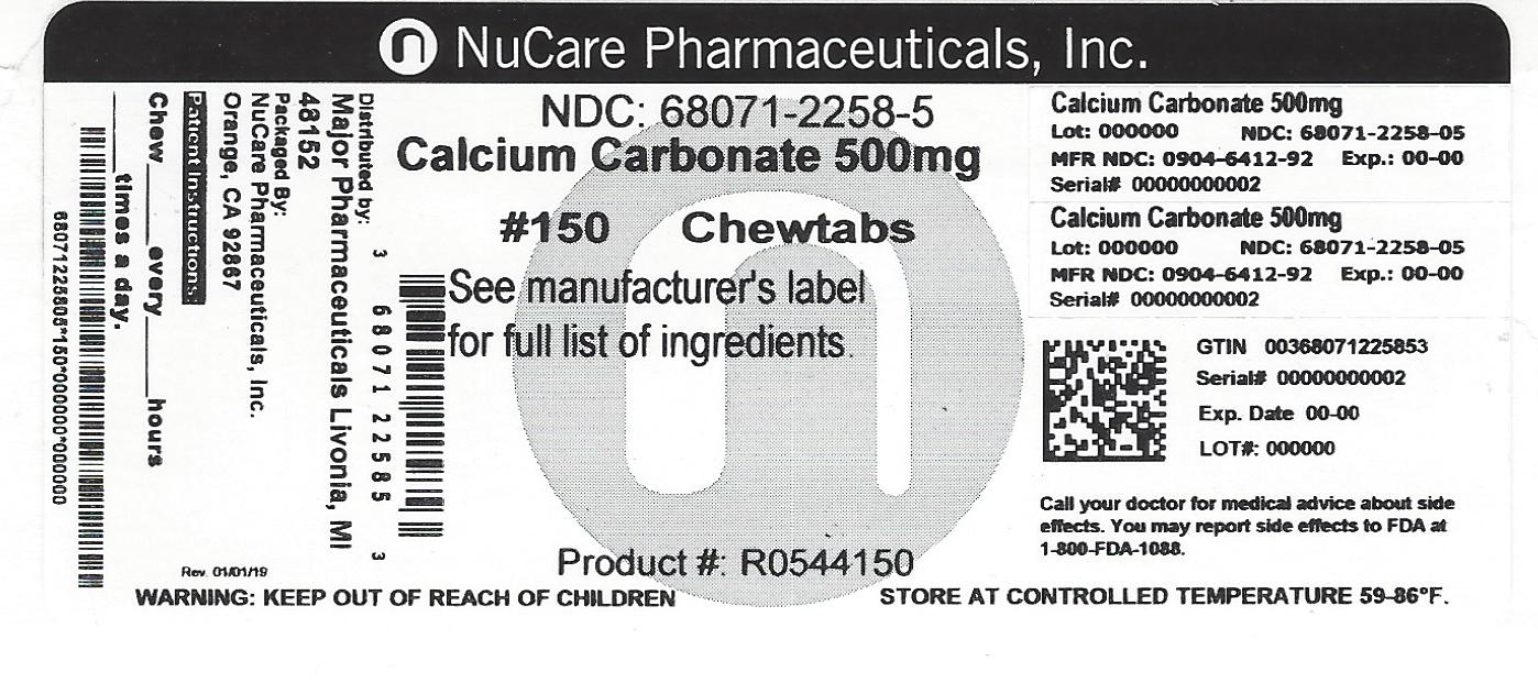 Pill image for Major Regular Strength Antacid 150 Chewable Tablets