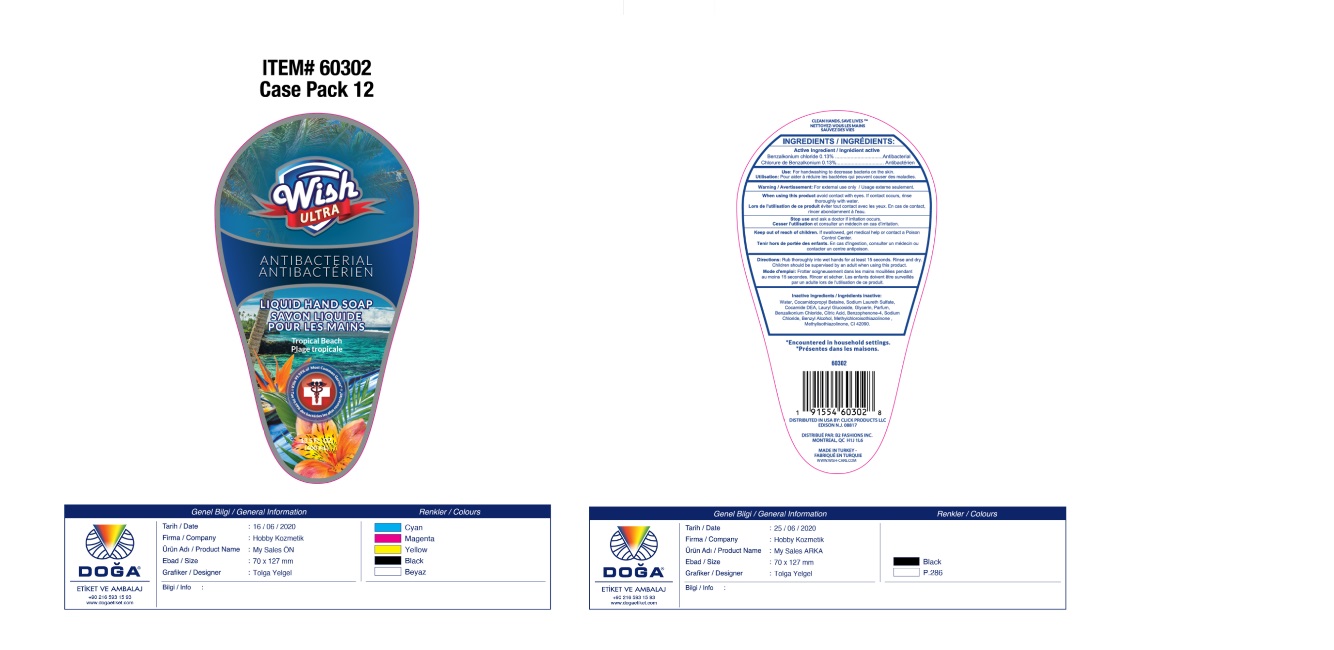 Pill image for Wish Ultra Antibacterial Liquid Hand Soap: Tropical Beach