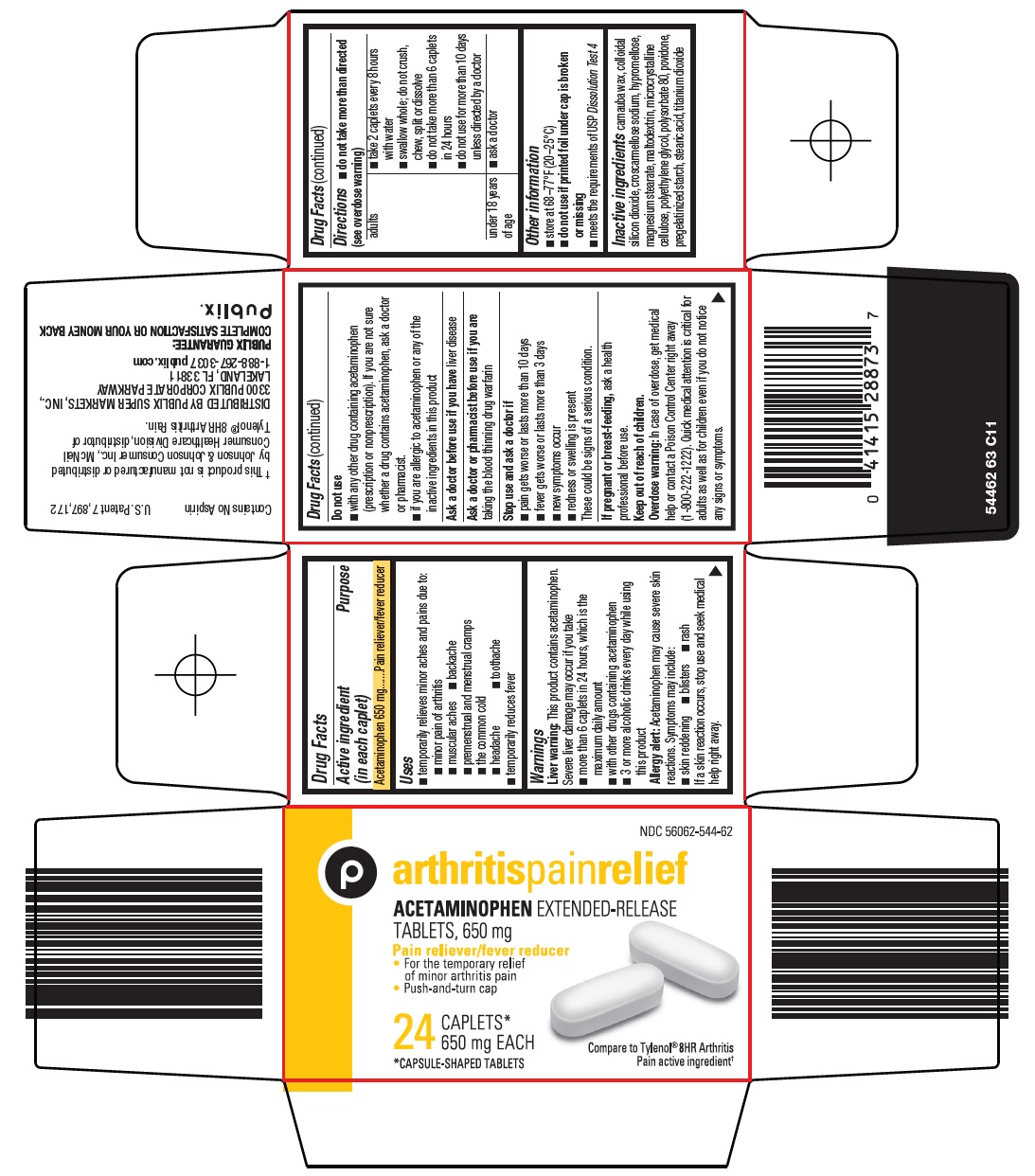 Pill image for Publix Super Markets, Inc. Arthritis Pain Relief Drug Facts