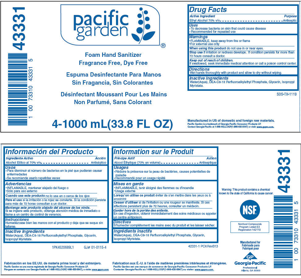 Pill image for Pacific Garden Foam Hand Sanitizer, Fragrance Free, Dye Free