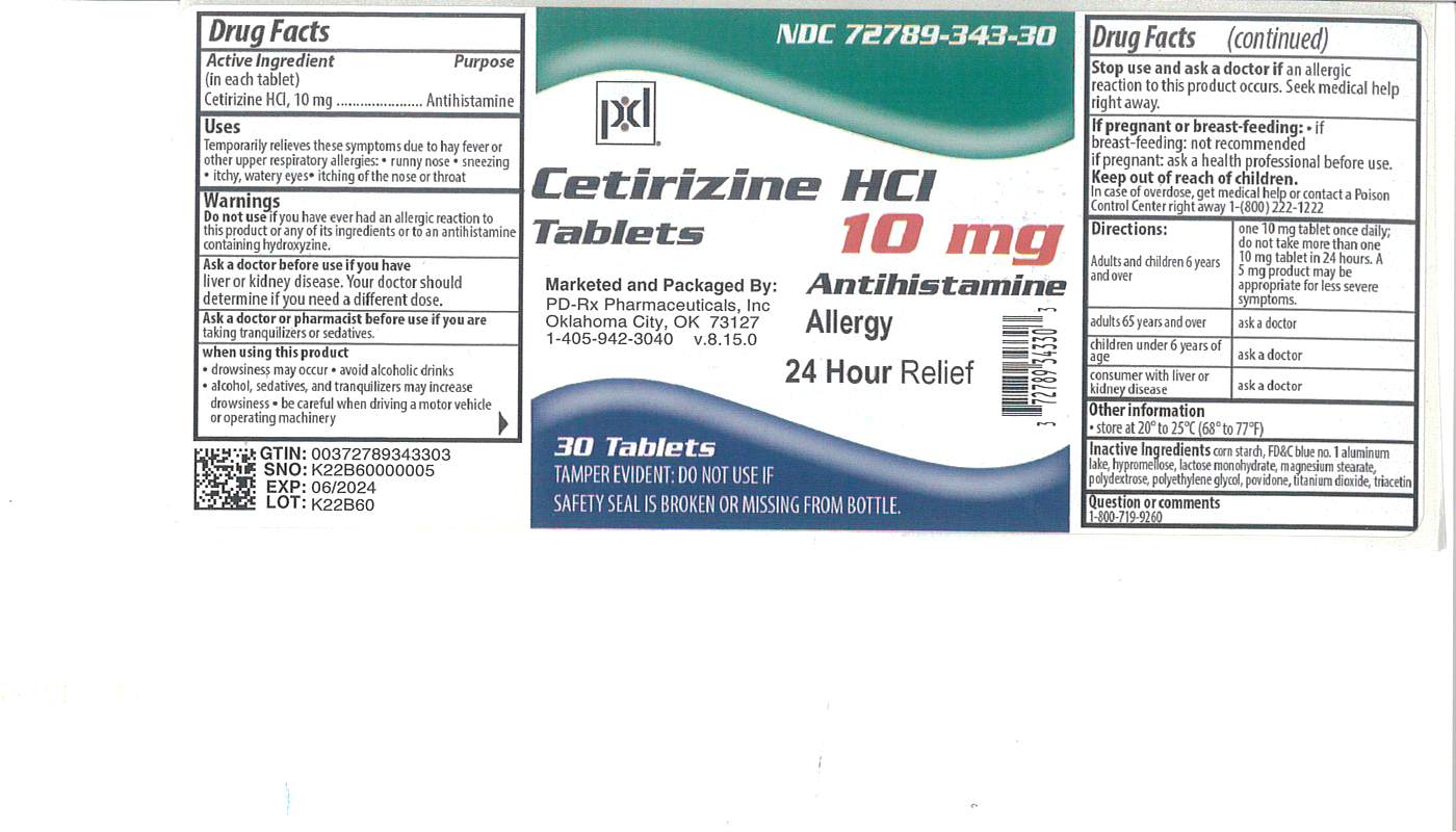 Pill image for Cetirizine Hydrochloride Tablets 10 Mg Drug Facts