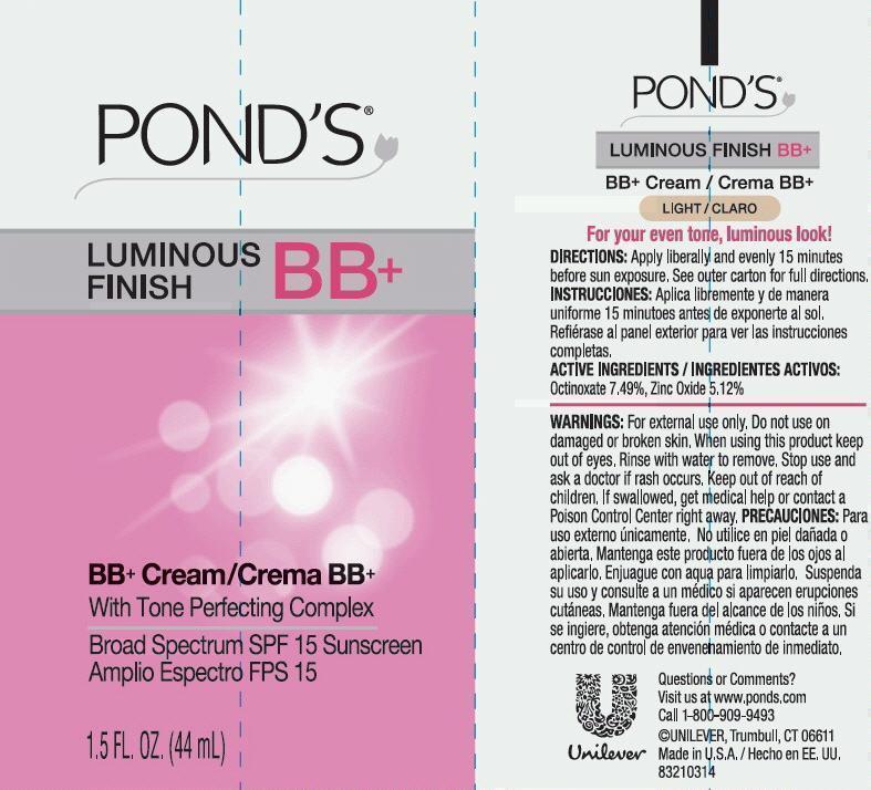 Pill image for Pond's Luminous Finish Bb Cream Light Spf 15