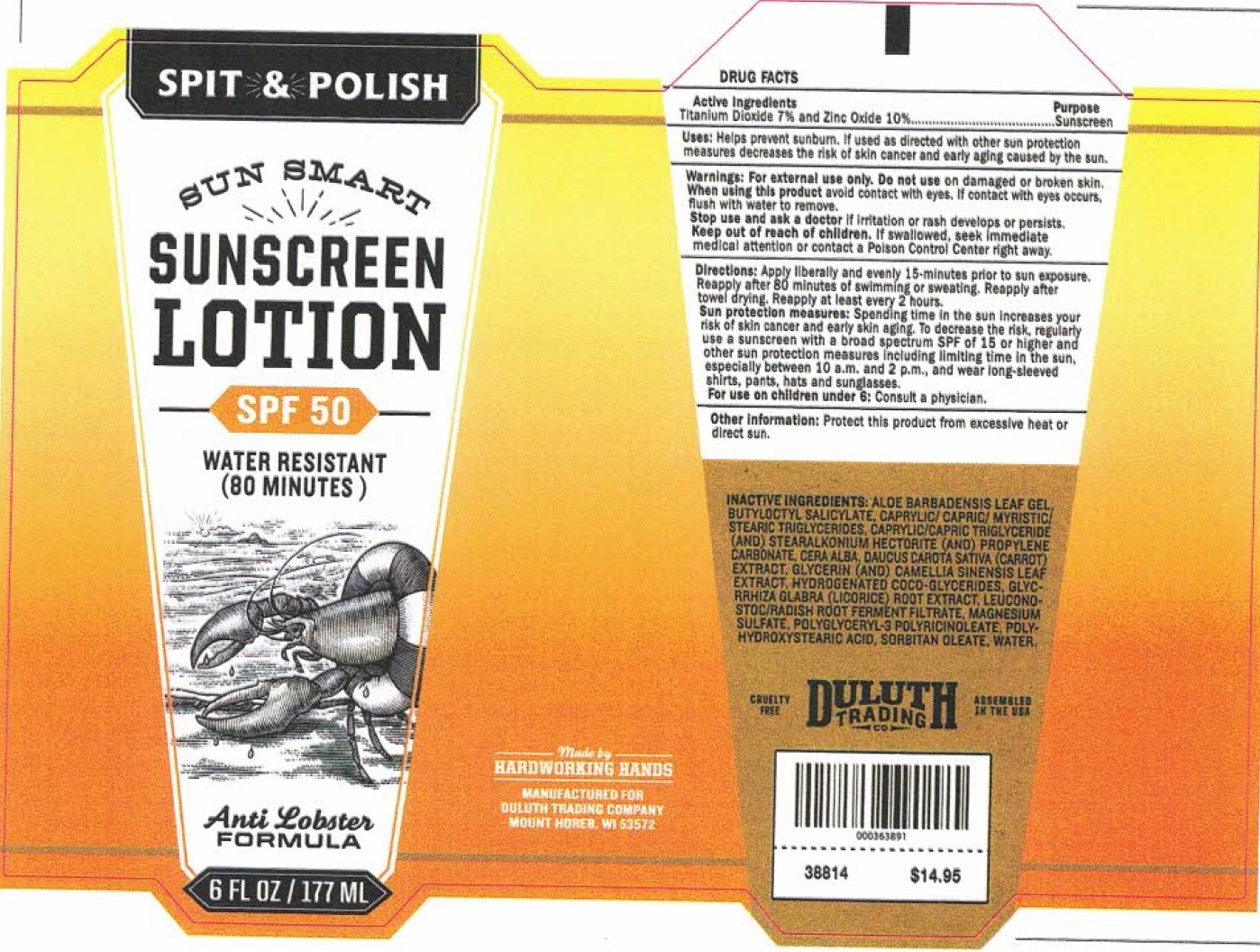 Pill image for Spit & Polish Sun Smart Sunscreen Lotion Spf 50