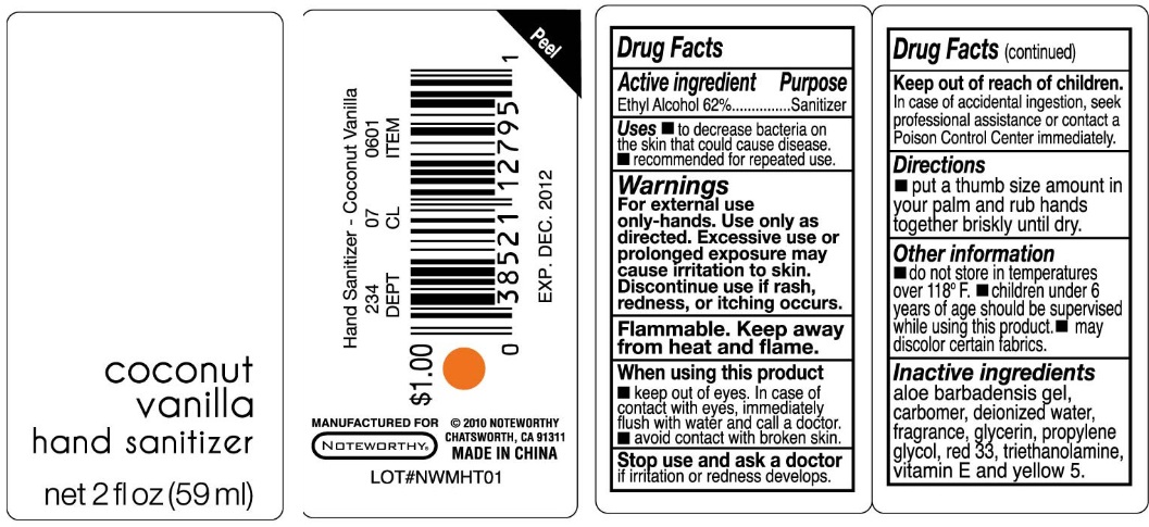 Pill image for Coconut Vanilla Hand Sanitizer