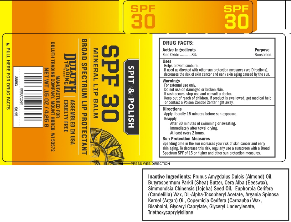 Pill image for Spit & Polish Mineral Lip Balm, Broad Spectrum Lip Protectant, Spf 30