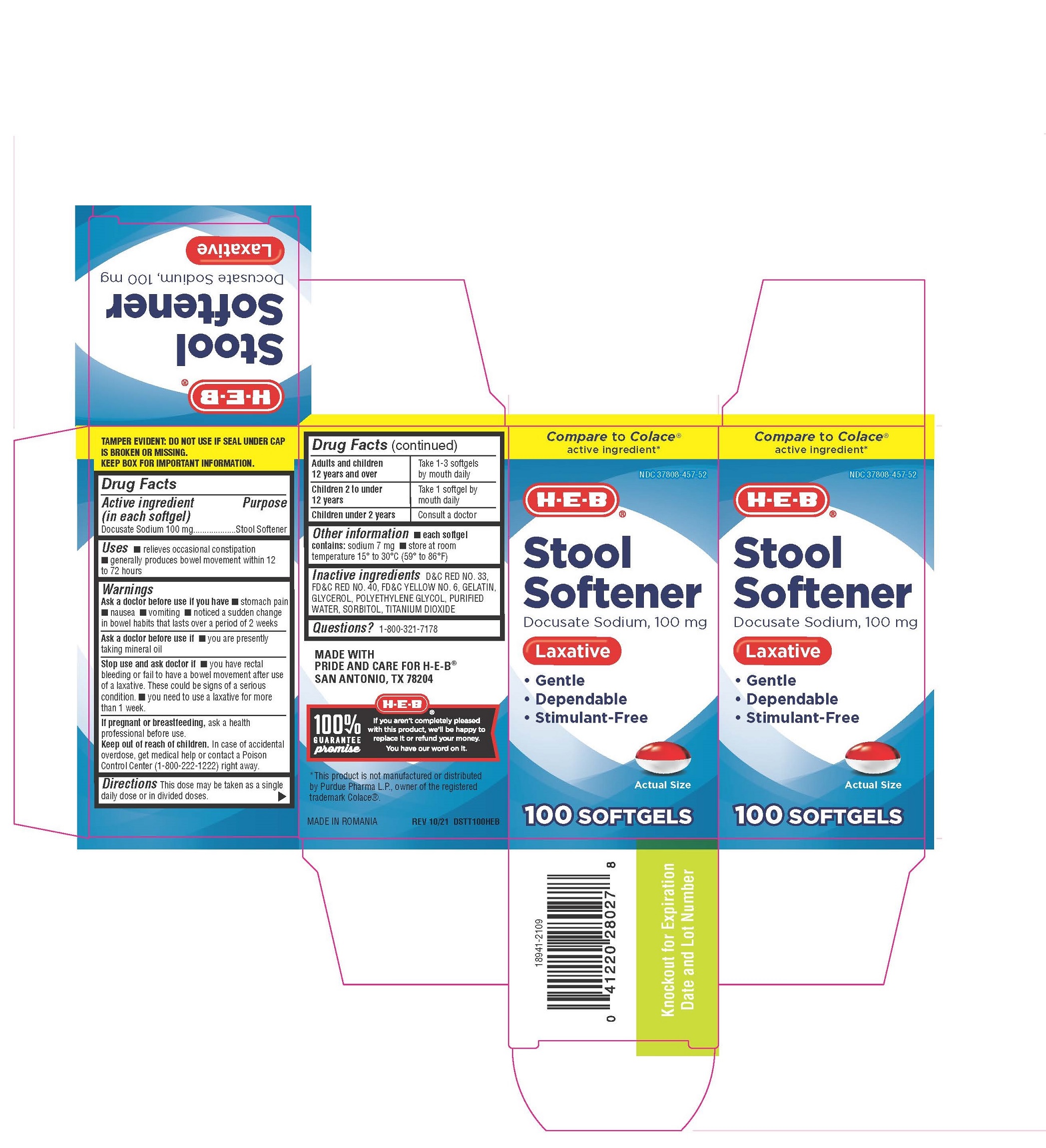Pill image for Docusate Sodium 100mg Two-tone, capsule, Liquid Filled