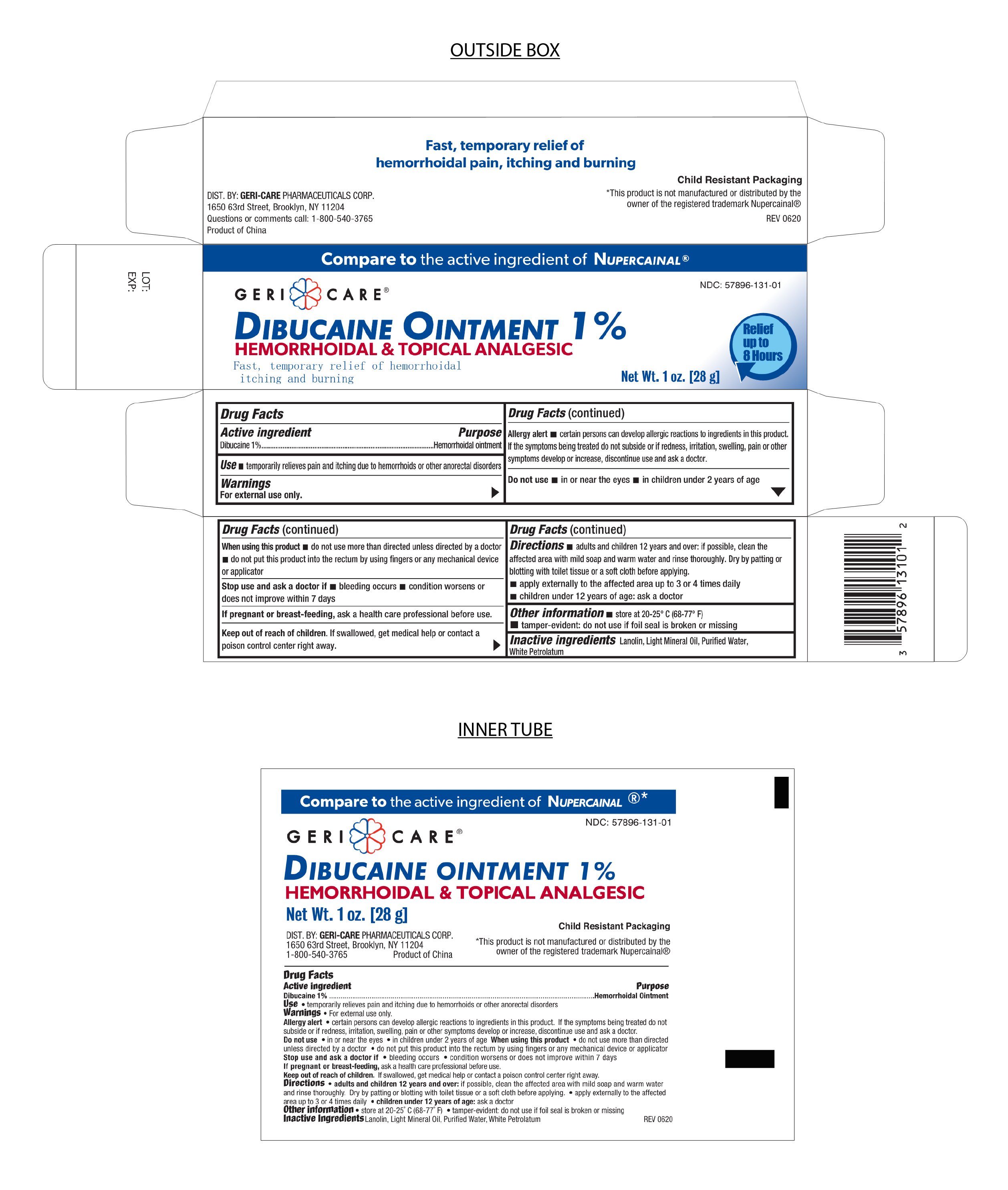 Pill image for Geri-care Dibucaine Ointment 1%
